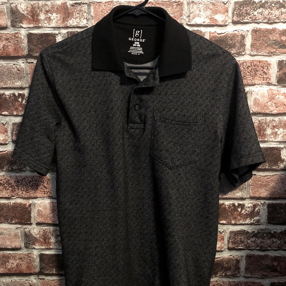 GEORGE DARK GRAY POLO MENS SMALL
